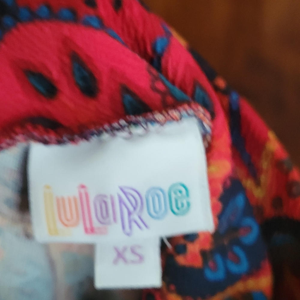 LuLaRoe Colorful Paisley Pencil Skirt #8 - Picture 3 of 3
